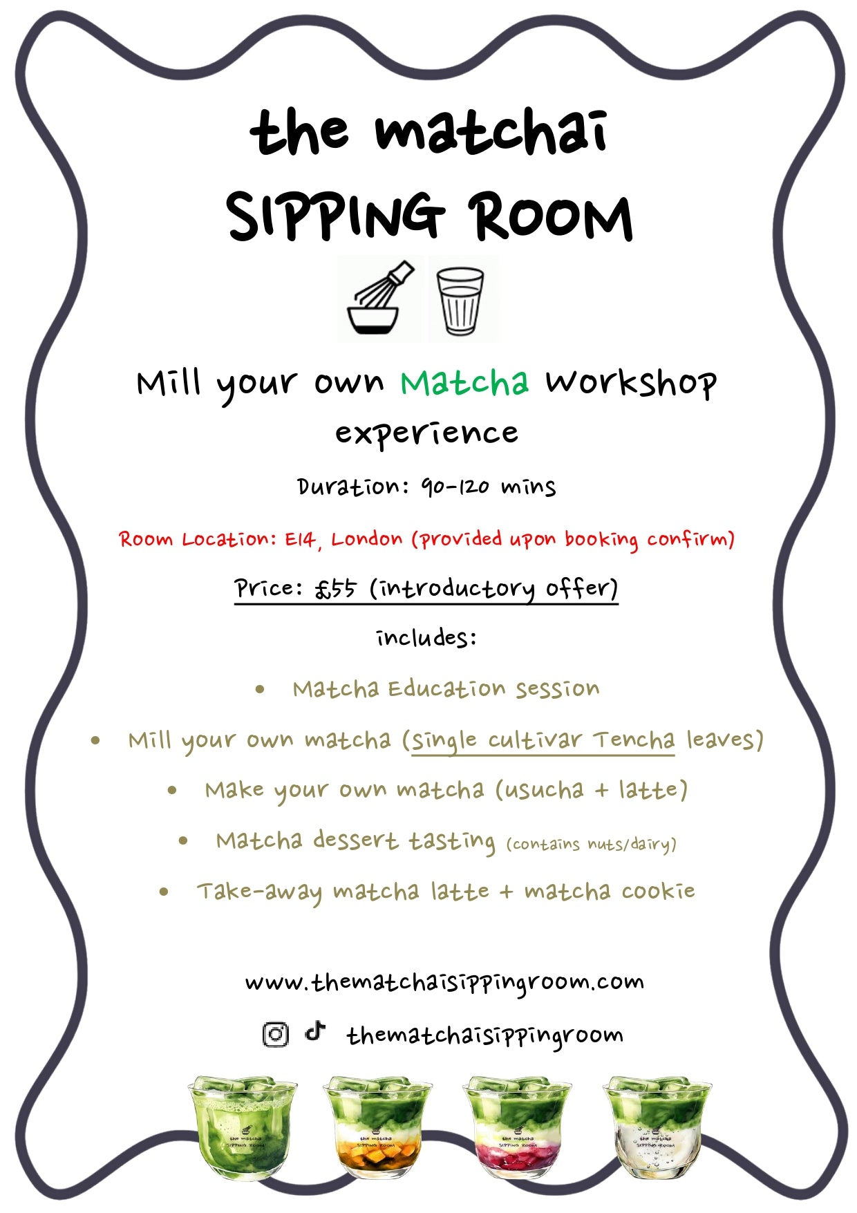 the matchai sipping room experience - Matcha Workshop